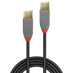 Lindy 36752 36752, 2 m, USB A, USB A, USB 3.2 Gen 1 (3.1 Gen 1), 5 Gbit/s, Negro 2