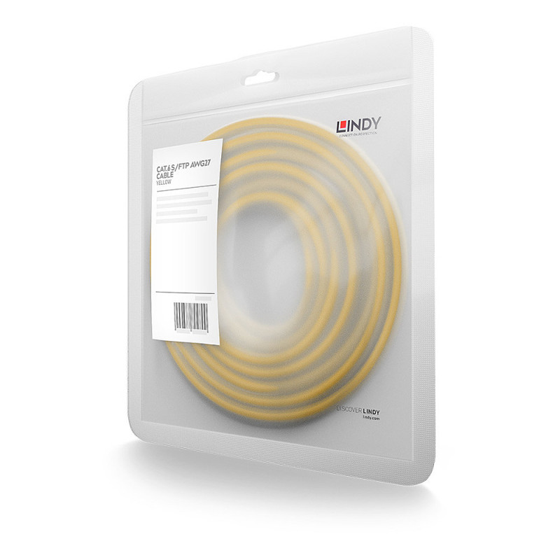 Lindy 47764 47764, 2 m, Cat6, S/FTP (S-STP), RJ-45, RJ-45, Amarillo