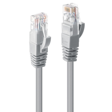 Lindy 48002 48002, 1 m, Cat6, U/UTP (UTP), RJ-45, RJ-45, Gris