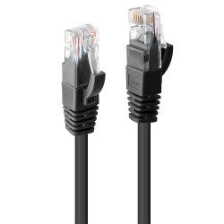 Lindy 48076 48076, 0,5 m, Cat6, U/UTP (UTP), RJ-45, RJ-45, Negro