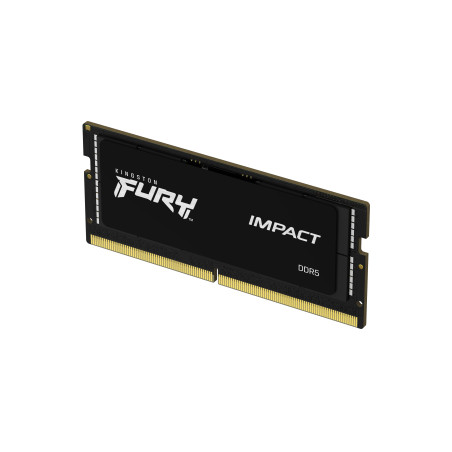 Kingston Technology KF548S38IB-16 FURY 16 GB 4800 MT/s DDR5 CL38 SODIMM Impact, 16 GB, 1 x 16 GB, DDR5, 262-pin SO-DIMM