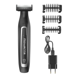 Rowenta TN6000F5 TN6000, Negro, Plata, 0,4 mm, 5 mm, 3,2 cm, 2 mm, Barba