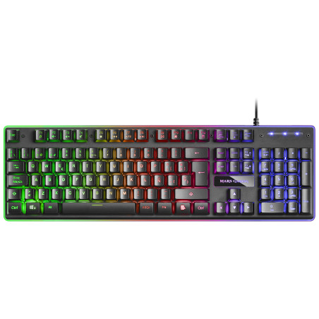 Mars Gaming MCPXBES MCPXBES, Negro, Único, Alámbrico, USB, Interruptor de membrana, LED RGB, Negro, Ratón incluido