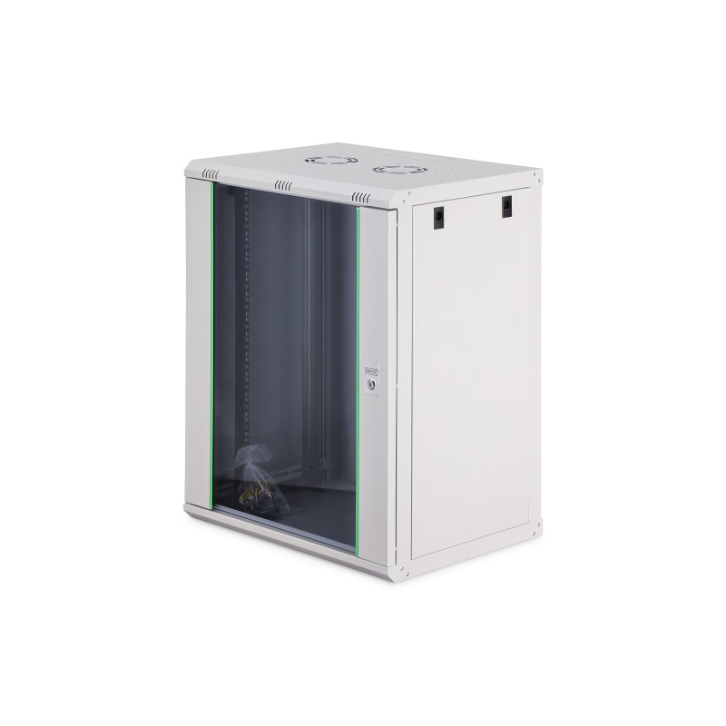 Digitus DN-19 16-U-EC Caja mural serie Dynamic Basic - 600x450 mm (ancho x fondo), Bastidor de pared, 19U, 60 kg, Gris