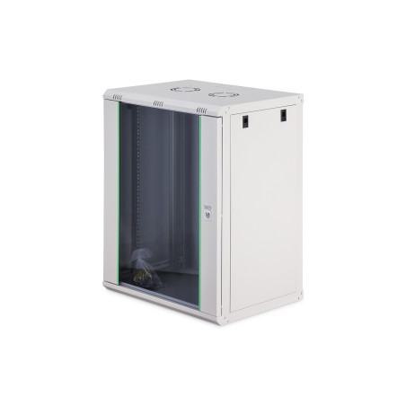 Digitus DN-19 16-U-EC Caja mural serie Dynamic Basic - 600x450 mm (ancho x fondo), Bastidor de pared, 19U, 60 kg, Gris