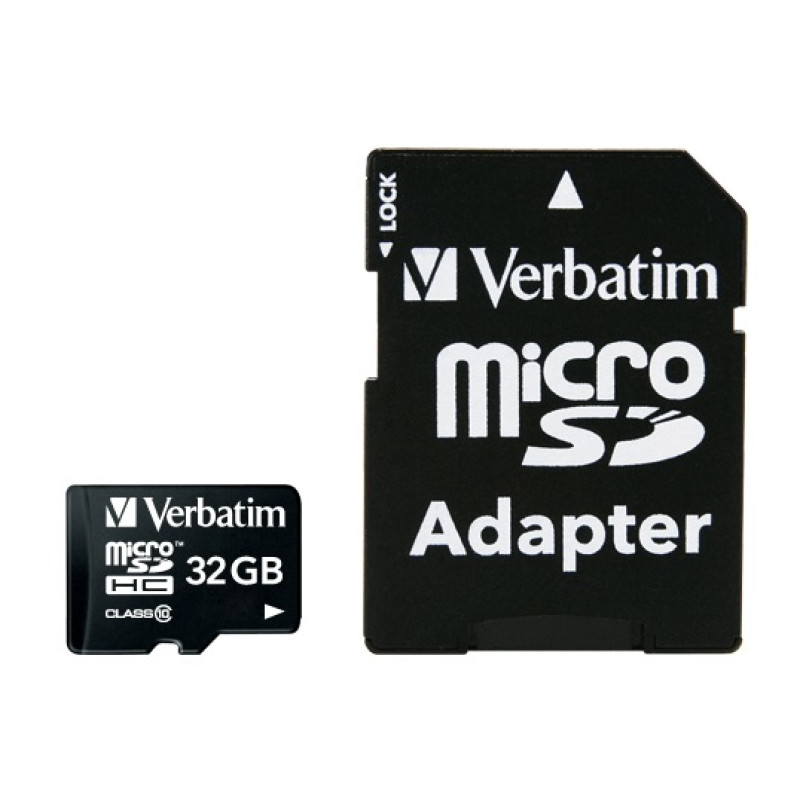 Verbatim 44083 Premium, 32 GB, MicroSDHC, Clase 10, 10 MB/s, 10 MB/s, Negro