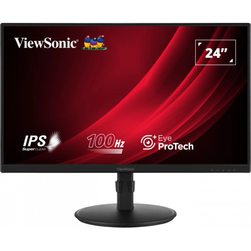 Viewsonic VG2408A Display VG2408A, 61 cm (24"), 1920 x 1080 Pixeles, Full HD, LED, 5 ms, Negro