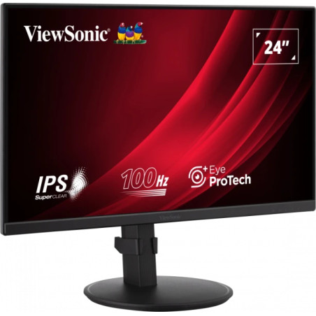 Viewsonic VG2408A Display VG2408A, 61 cm (24"), 1920 x 1080 Pixeles, Full HD, LED, 5 ms, Negro
