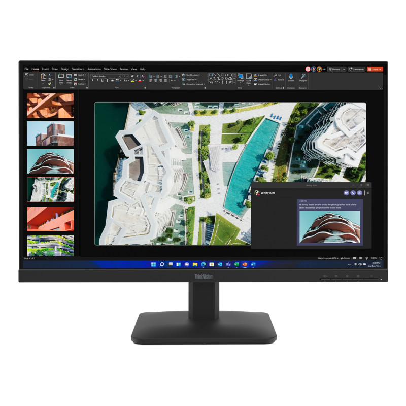 Lenovo 64BEKAT1EU ThinkVision S27-4e Monitor, 68,6 cm (27"), 1920 x 1080 Pixeles, Full HD, LCD, 6 ms, Negro