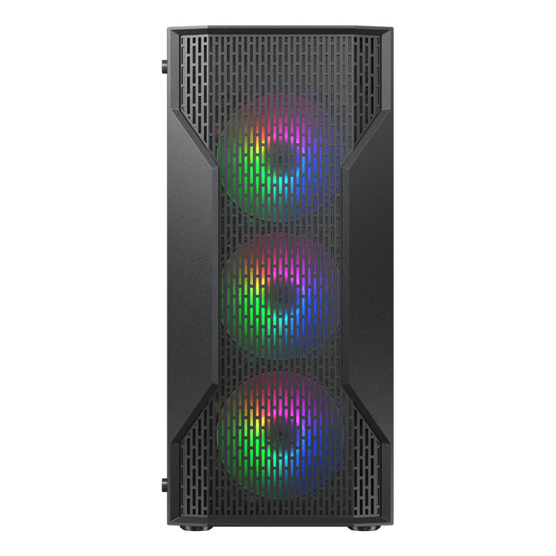 COUGAR 382BD20.0001 MX110 RGB, Midi Tower, PC, Negro, ATX, micro ATX, Mini-ITX, Metal, Vidrio templado, Juego