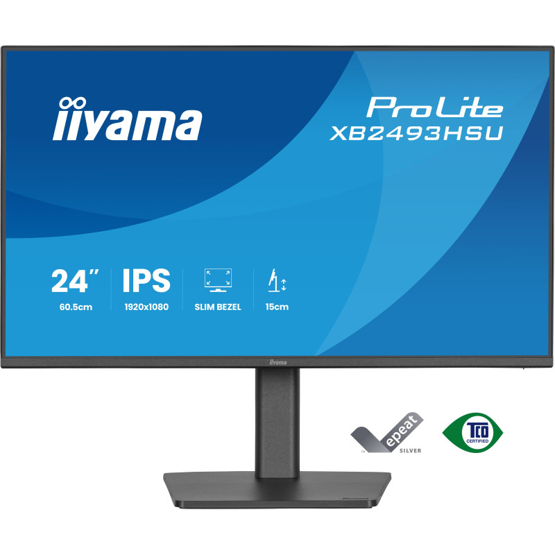iiyama XB2493HSU-B1 ProLite XB2493HSU-B1, 60,5 cm (23.8"), 1920 x 1080 Pixeles, Full HD, LED, 1 ms, Negro