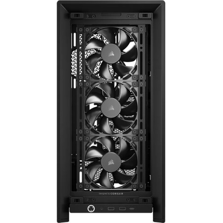 Corsair CC-9011312-WW FRAME 4000D RS, Midi Tower, PC, Negro, ATX, EATX, micro ATX, Mini-ITX, Plástico, Acero, Vidrio templado,