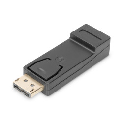 Digitus DB-340602-000-S Adaptador DisplayPort, DP, HDMI Type A, Negro