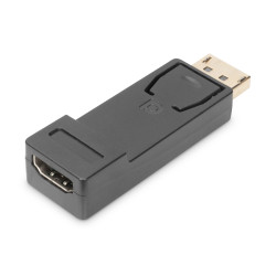 Digitus DB-340602-000-S Adaptador DisplayPort, DP, HDMI Type A, Negro 2