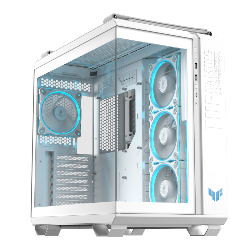 ASUS 90DC0093-B19010 TUF GAMING GT502 Horizon TG ARGB White, Midi Tower, PC, Blanco, ATX, micro ATX, Mini-ITX, Juego, 16,3 cm