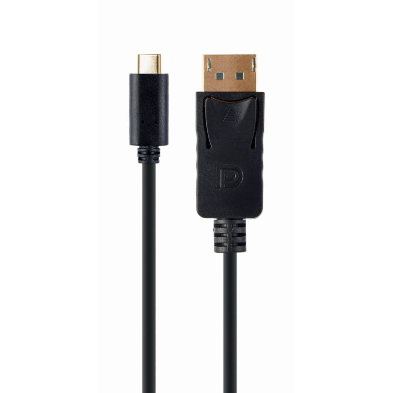 Gembird A-CM-DPM-01 A-CM-DPM-01, 2 m, USB Tipo C, DisplayPort, Macho, Macho, Derecho