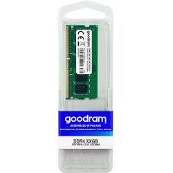 Goodram GR3200S464L22/32G GR3200S464L22/32G, 32 GB, 1 x 32 GB, DDR4, 3200 MHz, 288-pin DIMM, Verde