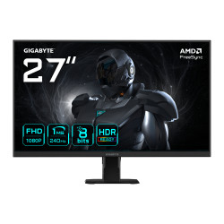 GIGABYTE GS27F2 EK GS27F2 27" Monitor de Juego FHD - 1920 x 1080, 240Hz, 1ms, 300 cd/m², FreeSync, HDR Ready, HDMI 2.0,