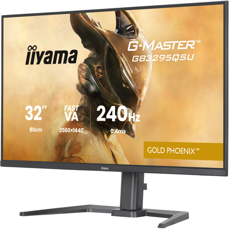iiyama GB3295QSU-B1 G-MASTER GB3295QSU-B1, 80 cm (31.5"), 2560 x 1440 Pixeles, Quad HD, LED, Negro