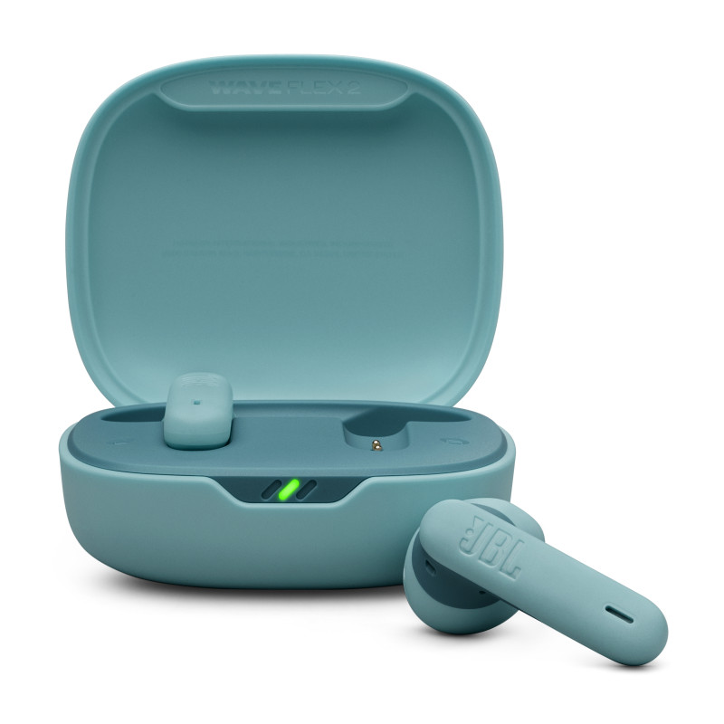 JBL JBLWFLEX2BLU Wave Flex 2, Inalámbrico, Llamadas/Música, 20 - 20000 Hz, 8,24 g, Auriculares, Azul
