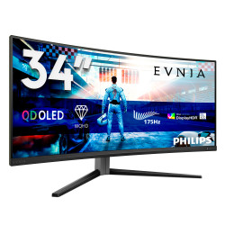Philips 34M2C6500/00 Evnia 6000 34M2C6500/00, 86,4 cm (34"), 3440 x 1440 Pixeles, Wide Quad HD, QD-OLED, 0,03 ms, Gris 2