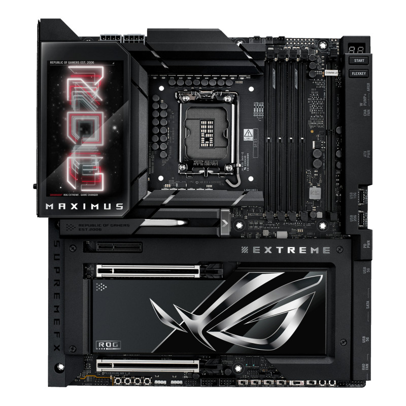 ASUS 90MB1IA0-M0EAY0 ROG MAXIMUS Z890 EXTREME, Intel, LGA 1851 (Socket V1), Intel Core Ultra (Series 2), DDR5-SDRAM, 192 GB,