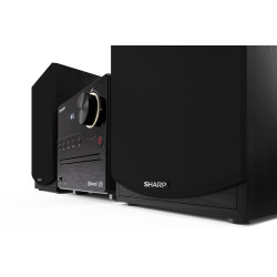 Sharp XL-B512(BK) XL-B512(BK), Microcadena de música para uso doméstico, Negro, 1 discos, Frente, 45 W, Conector tipo banana 2