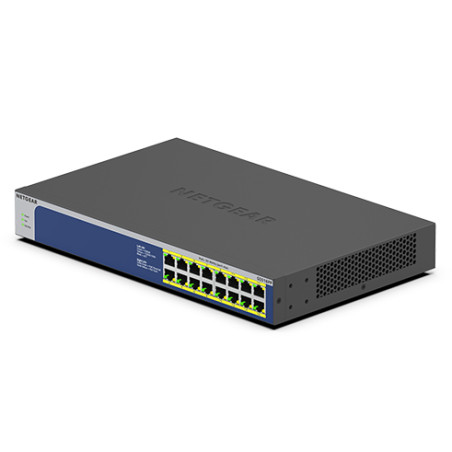 NETGEAR GS516PP-100EUS GS516PP, No administrado, Gigabit Ethernet (10/100/1000), Bidireccional completo (Full duplex), Energía