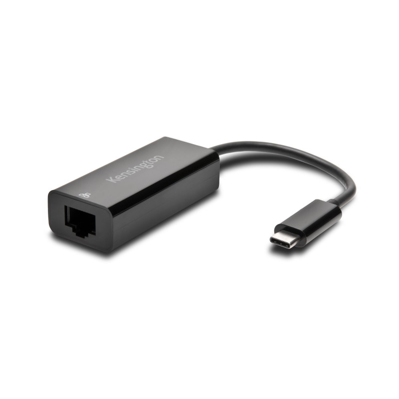 Kensington K33475WW Adaptador de USB-C a Ethernet CA1100E, Alámbrico, USB Tipo C, Ethernet, Negro