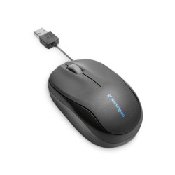 Kensington K72339EU Ratón retráctil para portátiles Pro Fit, Óptico, Negro