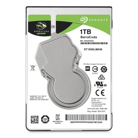 Seagate ST1000LM048 Barracuda 2.5", 1 TB, 5400 RPM, 128 MB, 2.5", Serial ATA III