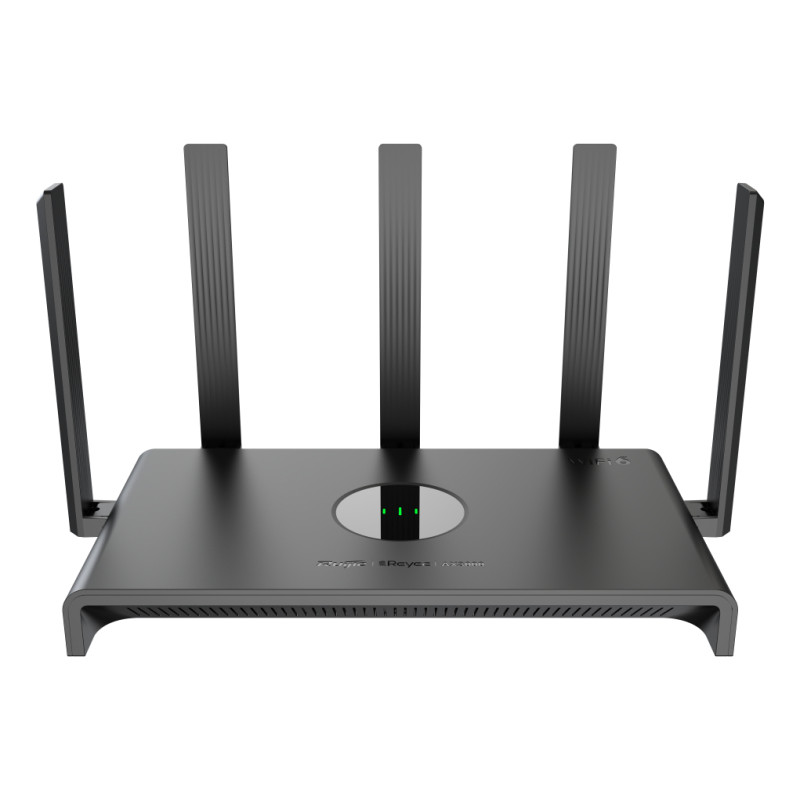 Ruijie Networks RG-EW3000GX PRO RG-EW3000GX PRO, Wi-Fi 6 (802.11ax), Doble banda (2,4 GHz / 5 GHz), Ethernet, Negro, Router de