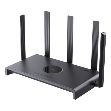 Ruijie Networks RG-EW3000GX PRO RG-EW3000GX PRO, Wi-Fi 6 (802.11ax), Doble banda (2,4 GHz / 5 GHz), Ethernet, Negro, Router de