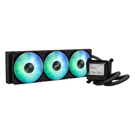 ASUS 90RC01G1-B0EAY0 MAX GAMING LC 360 ARGB LCD, Sistema de refrigeración líquida todo en uno, 12 cm, Negro