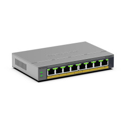 NETGEAR GS108EPP-100EUS GS108EPP, No administrado, Gigabit Ethernet (10/100/1000), Bidireccional completo (Full duplex),