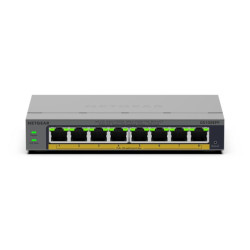 NETGEAR GS108EPP-100EUS GS108EPP, No administrado, Gigabit Ethernet (10/100/1000), Bidireccional completo (Full duplex), 2