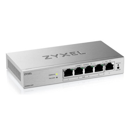 Zyxel GS1200-5HPV3-EU0101F GS1200-5HPV3, Gestionado, L2, Gigabit Ethernet (10/100/1000), Bidireccional completo (Full duplex),