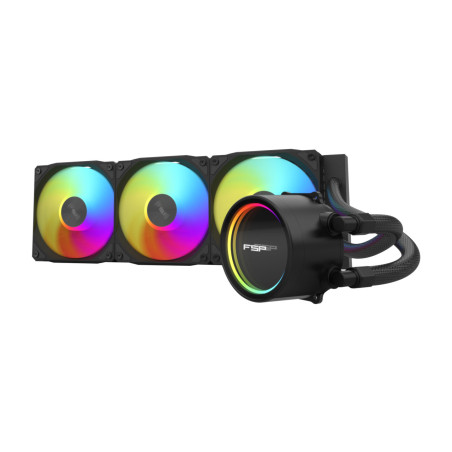 FSP POO0000024 AE36-B Procesador Sistema de refrigeración líquida todo en uno Negro ARGB, Sistema de refrigeración líquida