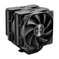 FSP POO0000014 MP7-B Procesador Ventilador 125 mm Negro, Refrigerador de aire, 12 cm, 800 RPM, 1800 RPM, Negro