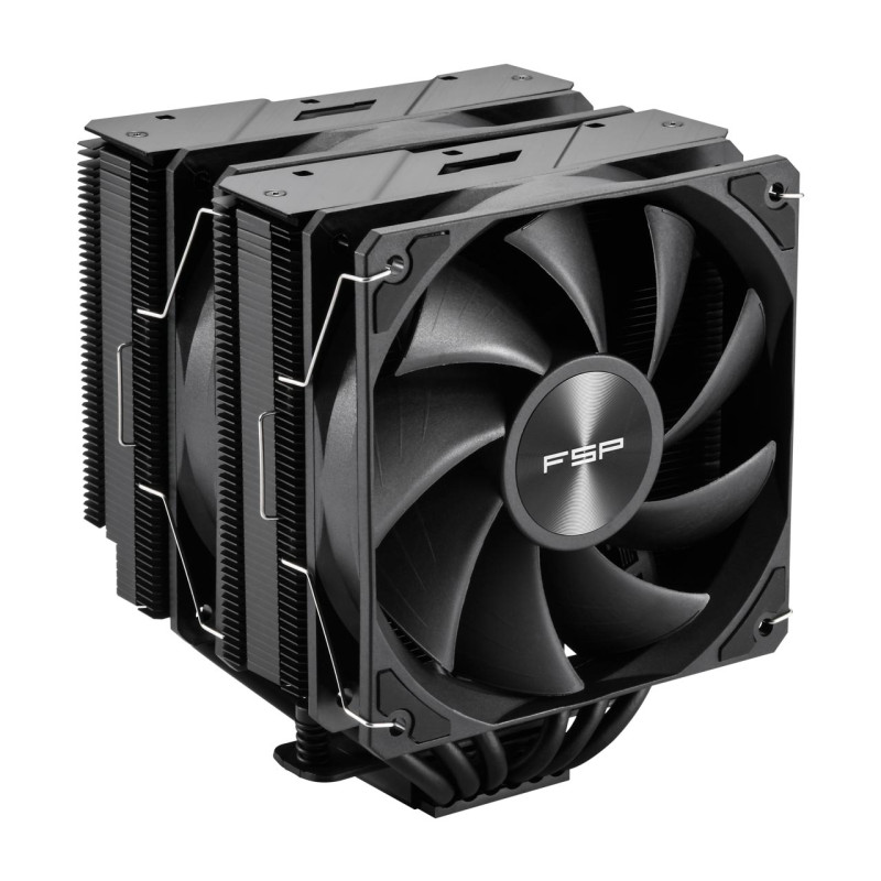 FSP POO0000014 MP7-B Procesador Ventilador 125 mm Negro, Refrigerador de aire, 12 cm, 800 RPM, 1800 RPM, Negro
