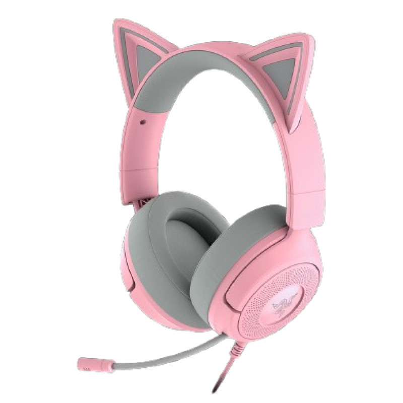Razer RZ04-05350100-R3M1 Kraken Kitty V3 X, Alámbrico, 20 - 28000 Hz, Juego, 270 g, Auriculares, Rosa