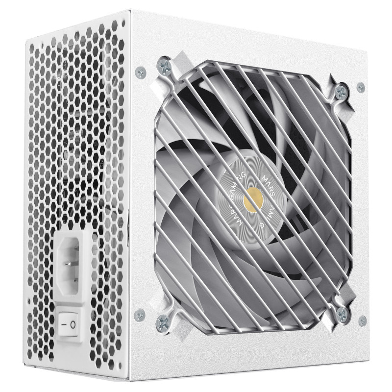 Mars Gaming MPB1200PSIW MPB1200PSIW, 1200 W, 200 - 240 V, 47 - 63 Hz, 15 A, 90%, Blanco