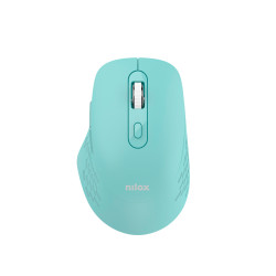 Nilox NXMODWI04 RATON DUAL WIRELESS 1600 DPI VERDE, Óptico, Bluetooth + USB Type-A, 1600 DPI, Cian 2