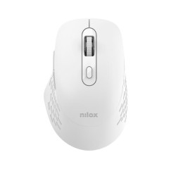 Nilox NXMODWI02 RATON DUAL WIRELESS 1600 DPI BLANCO, Óptico, Bluetooth + USB Type-A, 1600 DPI, Blanco