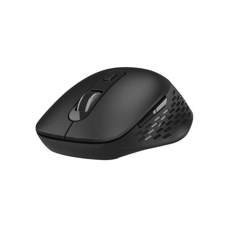 Nilox NXMODWI01 RATON DUAL WIRELESS 1600 DPI NEGRO, Óptico, Bluetooth + USB Type-A, 1600 DPI, Negro