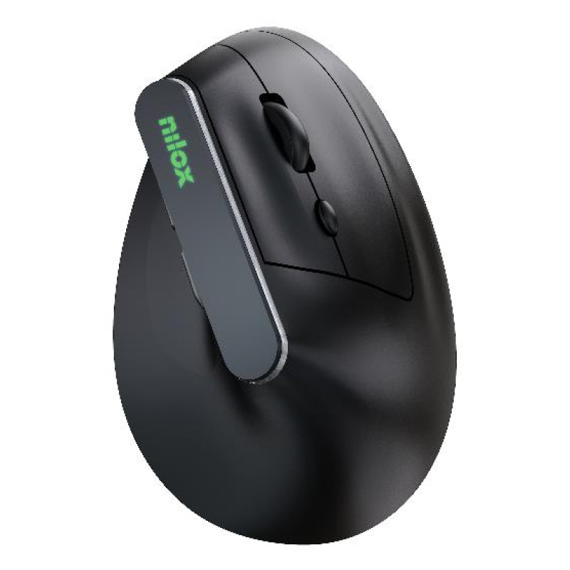 Nilox NXMOEVR01B NXMOEVR01B, Óptico, USB Tipo C, 1600 DPI, Negro