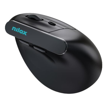 Nilox NXMOEVR01B NXMOEVR01B, Óptico, USB Tipo C, 1600 DPI, Negro