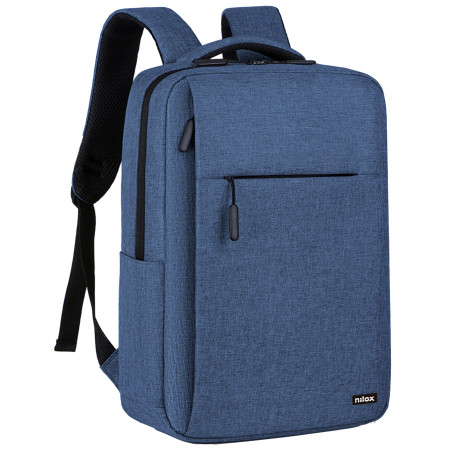 Nilox NXBK034 Mochila Professional Para Portátil De Hasta 15.6" - Azul, Mochila, 39,6 cm (15.6"), Tirante para hombro