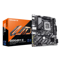 GIGABYTE B860M E B860M E Placa Base - Procesadores Intel Core Ultra Series, VRM de 4+1+2 fases, hasta 8800MHz DDR5 (O.C),
