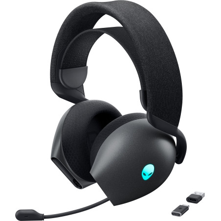 Alienware AW725H-G-DEAM AW725H, Inalámbrico y alámbrico, 20 - 40000 Hz, Juego, 348 g, Auriculares, Negro